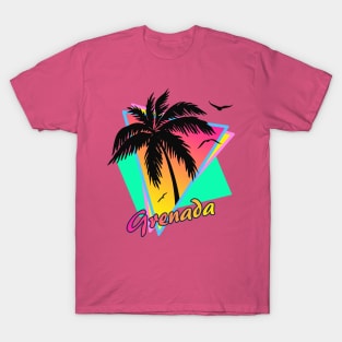 Grenada Cool 80s Sunset T-Shirt